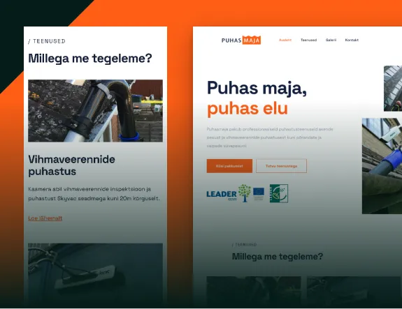 Puhasmaja veebiarendus - Webivera Digiagentuur